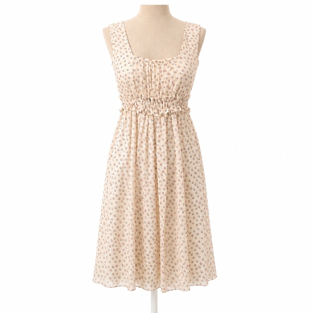 Floral‎ Sleeveless Babydoll Mini Dress Sz S Ethereal Fairy Coquette Romantic